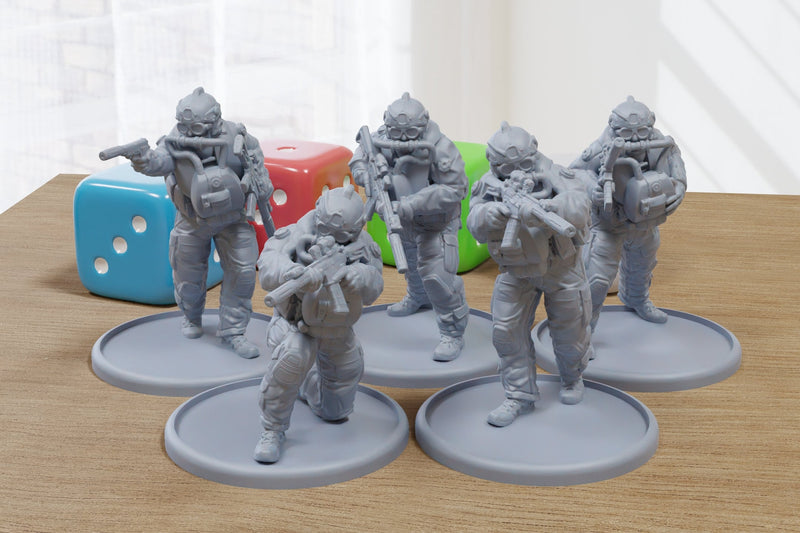 Frogman V2 - 3D Printed Minifigures for Modern Tabletop Wargaming 28mm / 32mm Scale