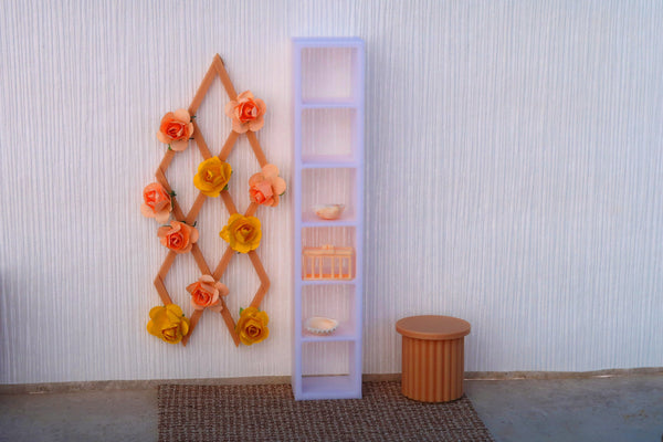 One by Six Cubic Bookshelves - 3D Printed 1:12 Scale Miniature Dollhouse Furniture