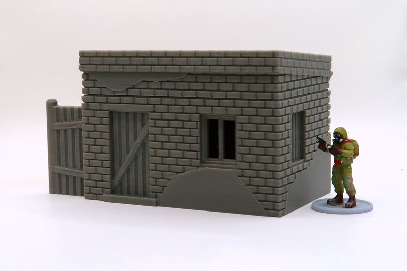 Noob Stalker / Loner - Small Camp Shed Utility Hut - ZONA ALFA / KONTRABAND 3D Printed Tabletop Wargaming Terrain