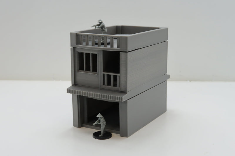 Vietnam Urban Commercial / Residential Building (VUB_T02) Nam, Hue, Saigon insipred 3D Printed Tabletop Wargaming Miniature Terrain