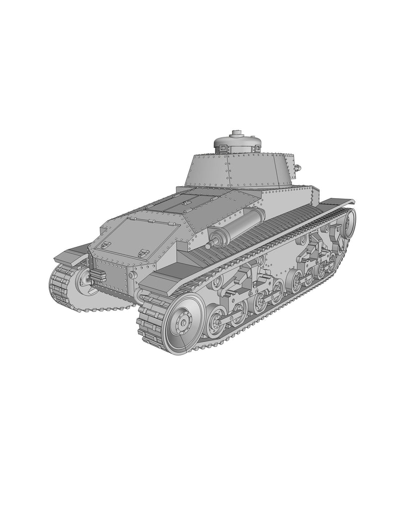 PZ KPFW 35(t) - WW2 German Tank - 3D Resin Printed 28mm / 20mm / 15mm Miniature Tabletop Wargaming Combat Vehicle