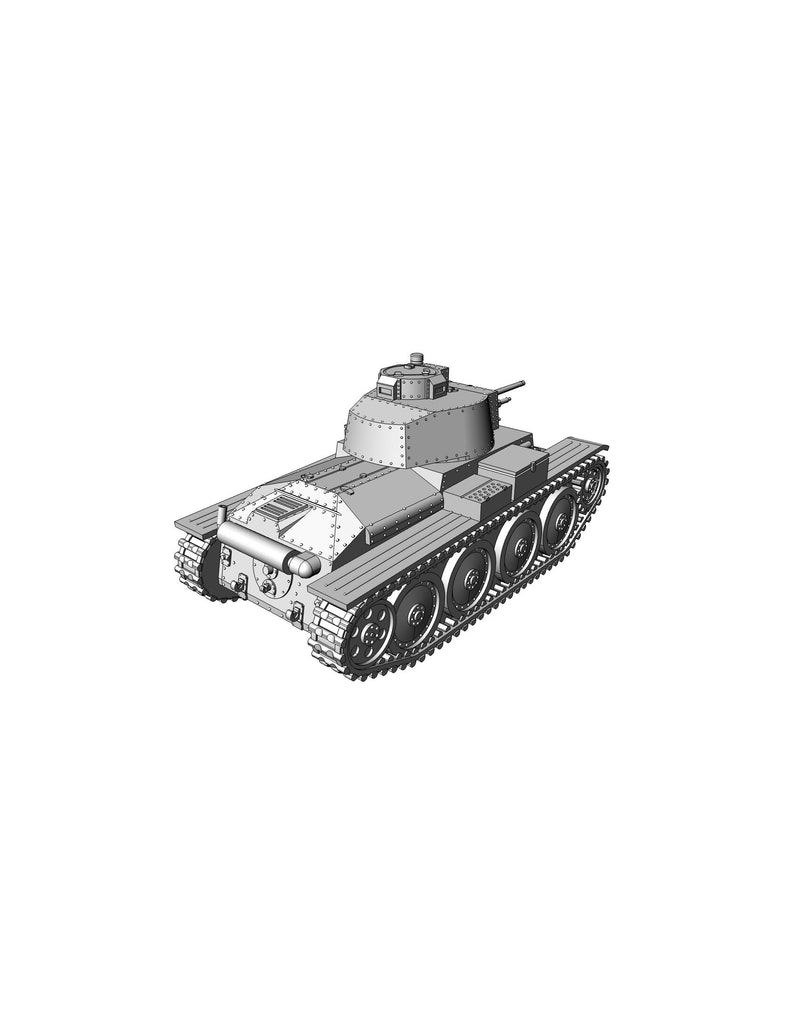 PZ.KPFW 38T - WW2 German Tank - 3D Resin Printed 28mm / 20mm / 15mm Miniature Tabletop Wargaming Vehicle