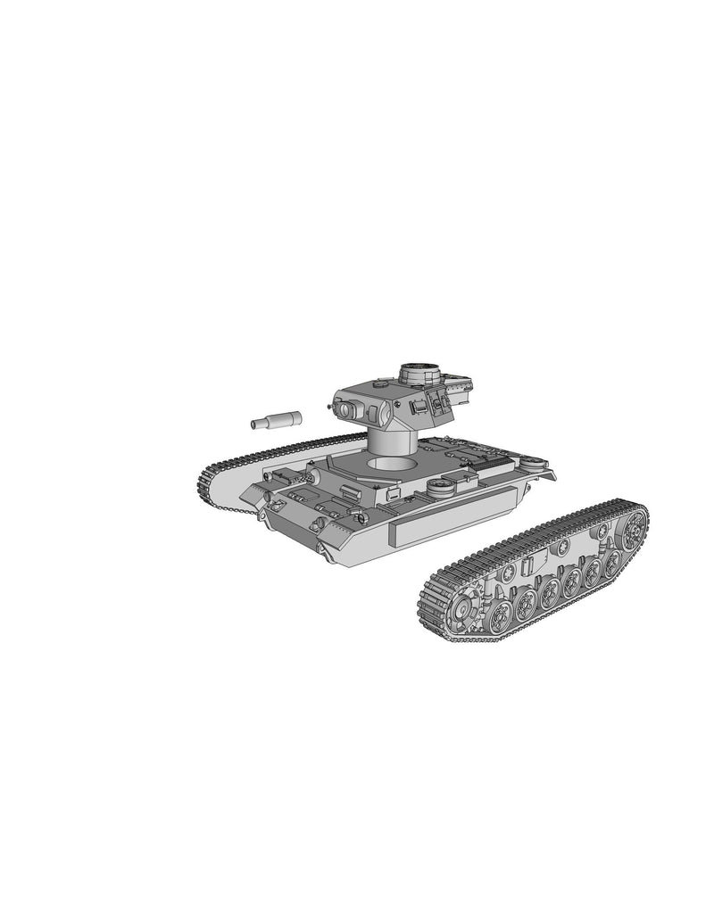 PZ.KPFW III Ausf-N - WW2 German Tank - 3D Resin Printed 28mm / 20mm / 15mm Miniature Tabletop Wargaming Vehicle