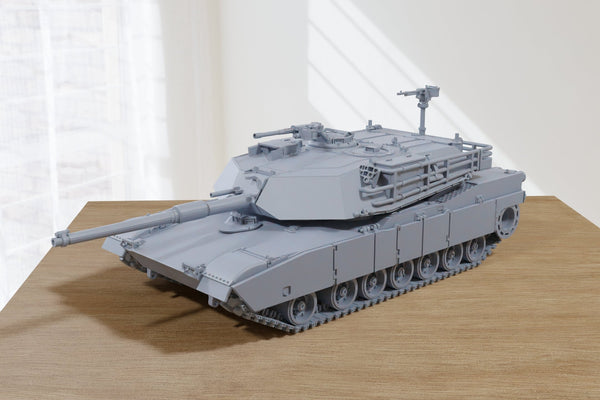 M1 IP Tank Main Battle Tank - 3D Resin Printed 28mm / 20mm / 15mm Miniature Tabletop Wargaming Combat Vehicle