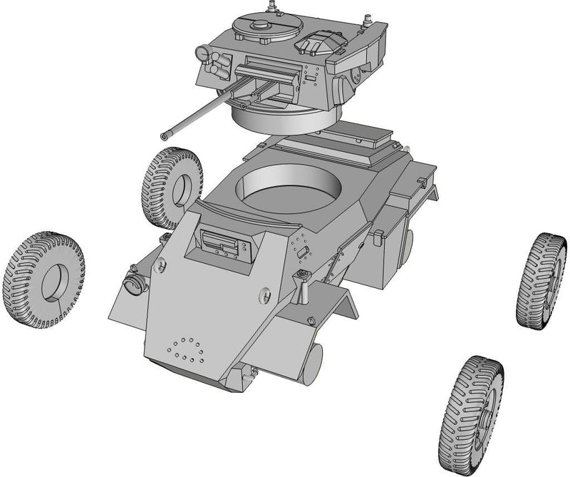 Humber Scout Car Mk II British WW2 Vehicle - 3D Resin Printed 28mm / 20mm / 15mm Miniature Tabletop Wargaming