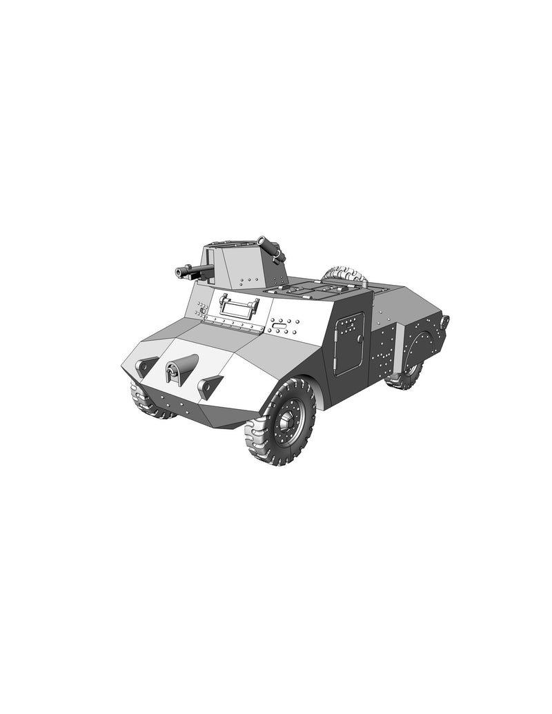 Morris MK II Reconnaissance Car WW2 British 3D Resin Printed 28mm / 20mm / 15mm Miniature Tabletop Wargaming Vehicle