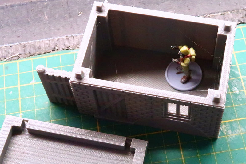 Noob Stalker / Loner - Small Camp Shed Utility Hut - ZONA ALFA / KONTRABAND 3D Printed Tabletop Wargaming Terrain