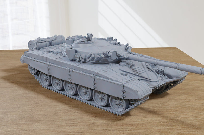 T-72A Soviet Main Battle Tank - 3D Resin Printed 28mm / 20mm / 15mm Miniature Tabletop Wargaming Combat Vehicle