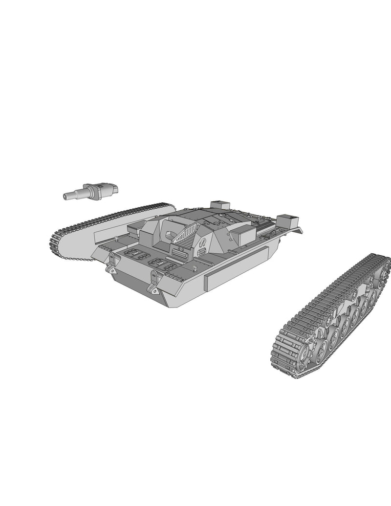 SD.KFZ 142 Sturmgeschütz III - WW2 German Tank - 3D Resin Printed 28mm / 20mm / 15mm Miniature Tabletop Wargaming Vehicle