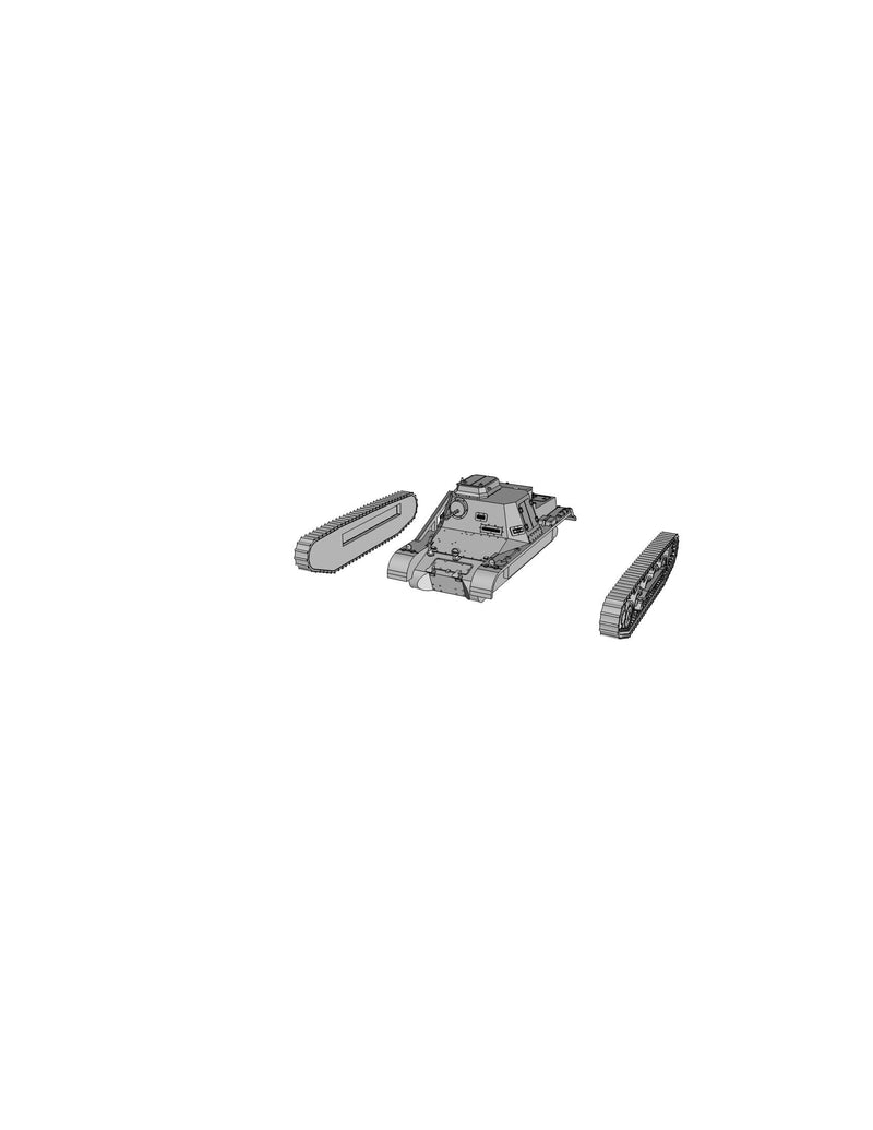 Sd.Kfz. 265 Panzerbefehlswagen German WW2 - 3D Resin Printed 28mm / 20mm / 15mm Miniature Tabletop Wargaming Vehicle