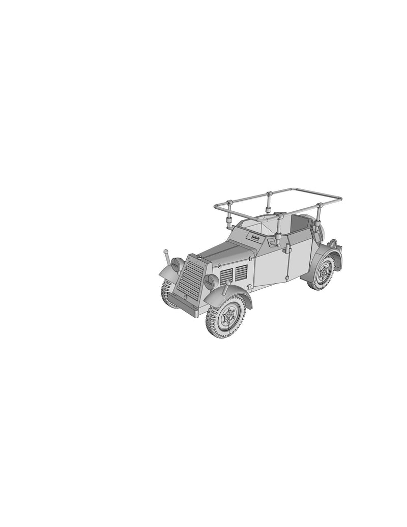 Kfz. 14 German WW2 Communications Vehicle - 3D Resin Printed 28mm / 20mm / 15mm Miniature Tabletop Wargaming Vehicle