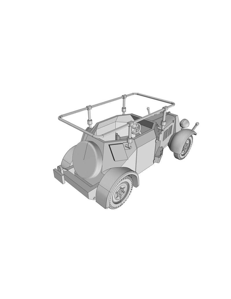 Kfz. 14 German WW2 Communications Vehicle - 3D Resin Printed 28mm / 20mm / 15mm Miniature Tabletop Wargaming Vehicle