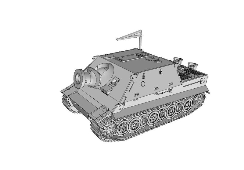 Sturmtiger / Sturmmörserwagen 606/4 WW2 German Tank - 3D Resin Printed 28mm / 20mm / 15mm Miniature Tabletop Wargaming Vehicle