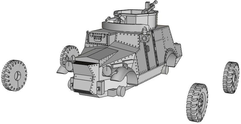 Morris Model CS9lLAC WW2 British 3D Resin Printed 28mm / 20mm / 15mm Miniature Tabletop Wargaming Vehicle