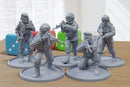 Modern African Troops - 3D Printed Miniatures for Tabletop Wargames - 28mm / 32mm Scale Minifigures