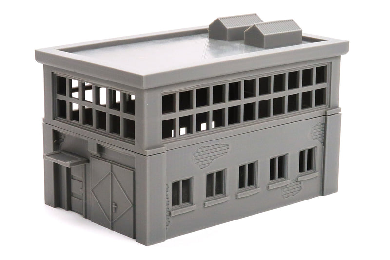 Small Industrial Building - ZONA ALFA / KONTRABAND 3D Printed Tabletop Miniature Wargaming Terrain