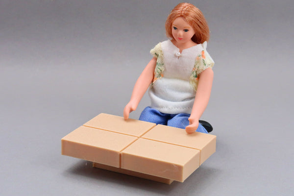 Japanese Floor Table - 1:12 Scale Dollhouse Furniture - 3D Printed Miniature Doll Decoration