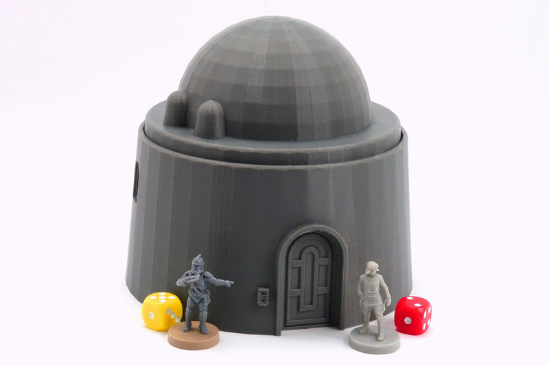 Round Hut Large Done - Desert Village - 3D Printed - Galactic Miniature Games Legion Compatible Terrain 35mm, 28mm, 15mm