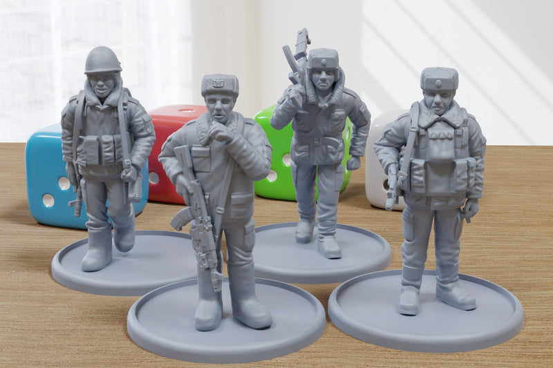 Russian Army in Chechnya 1995 - 3D Printed Minifigures for Modern Tabletop Wargaming 28mm / 32mm Scale