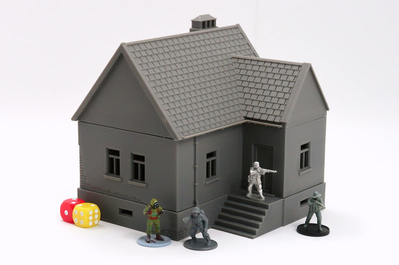 Polish Village House SS-T1 - Tabletop Wargaming WW2 Terrain | Miniature 3D Printed Model | Flames of War - Zona Alfa