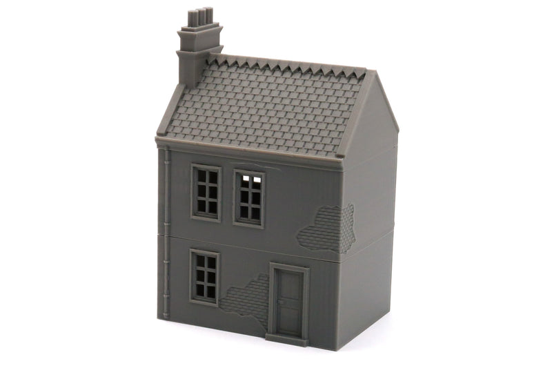 Normandy French Cottage DS T9 - 3D Printed Tabletop Wargaming Terrain for Miniature Games like Bolt Action, Flames of War